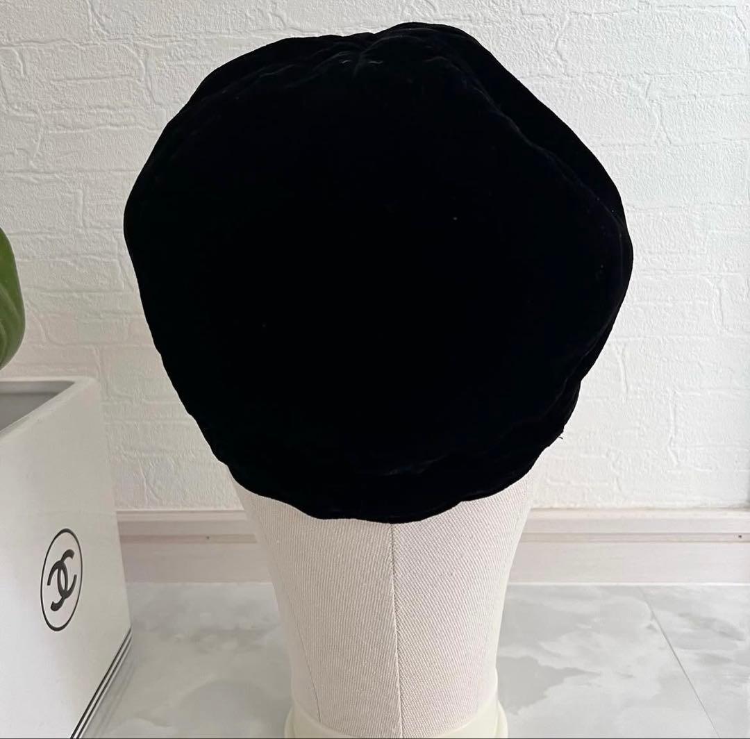 CHANEL ベルベットキャスケット　正規品　極美品　未使用品　翌日発送