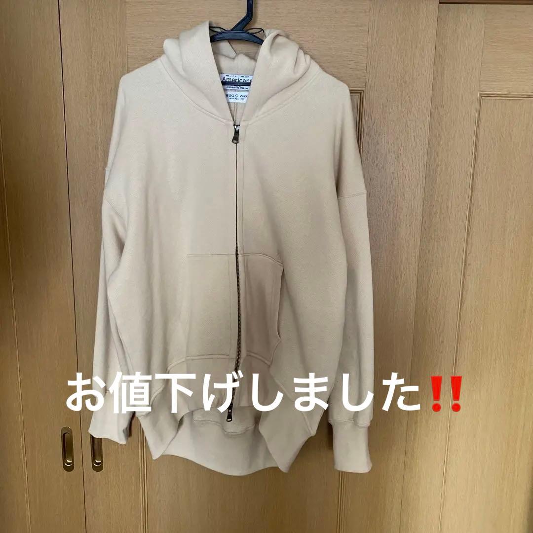 大人気❣️ハグオーワーアメリカーノコラボパーカー