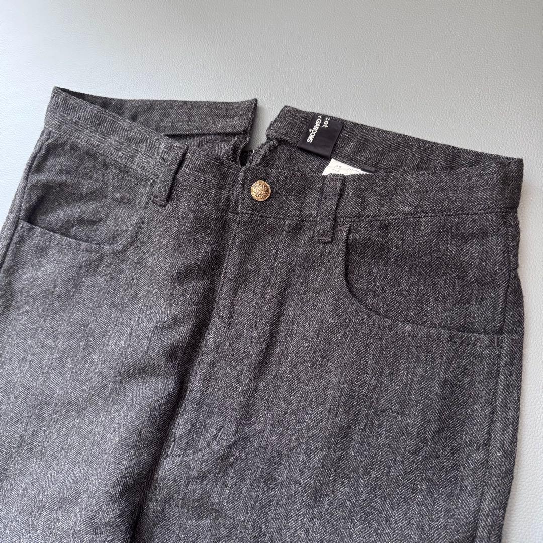 トリココムデギャルソン　ウール　ヘリンボーン　パンツ　ゆったり