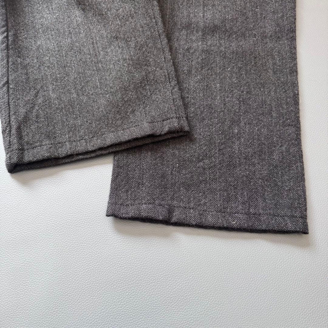 トリココムデギャルソン　ウール　ヘリンボーン　パンツ　ゆったり