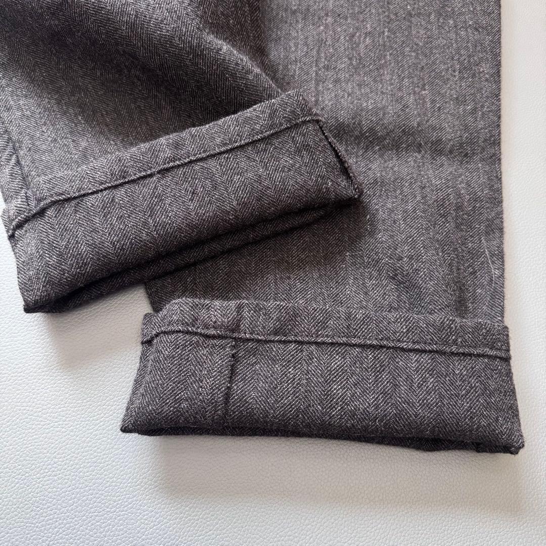 トリココムデギャルソン　ウール　ヘリンボーン　パンツ　ゆったり