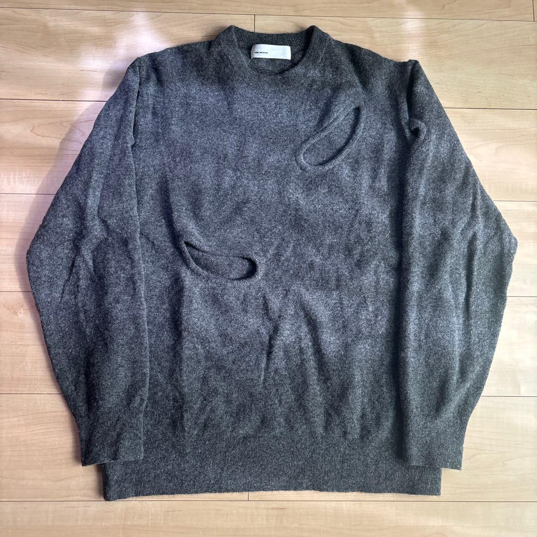 TOGA ARCHIVES ホールプルオーバーニット グレー ウール