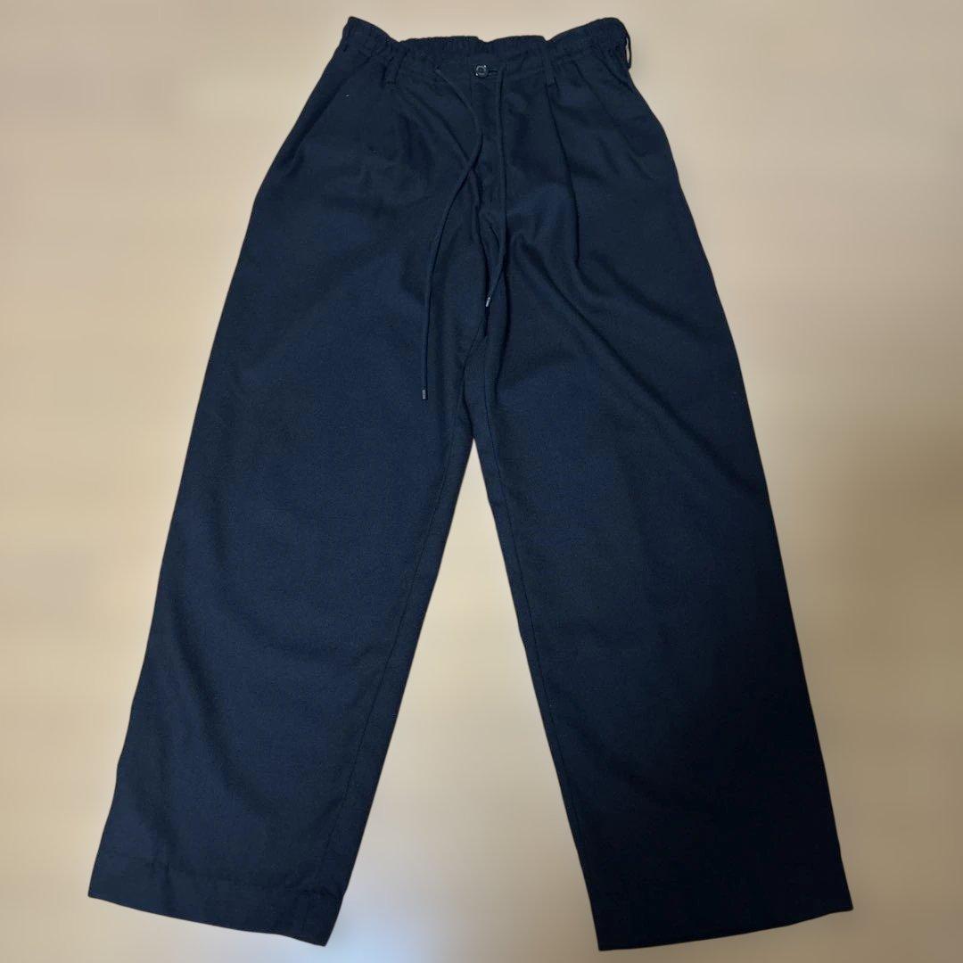 MARKAWARE ウールヴィエラ　ブラックワイドスラックス