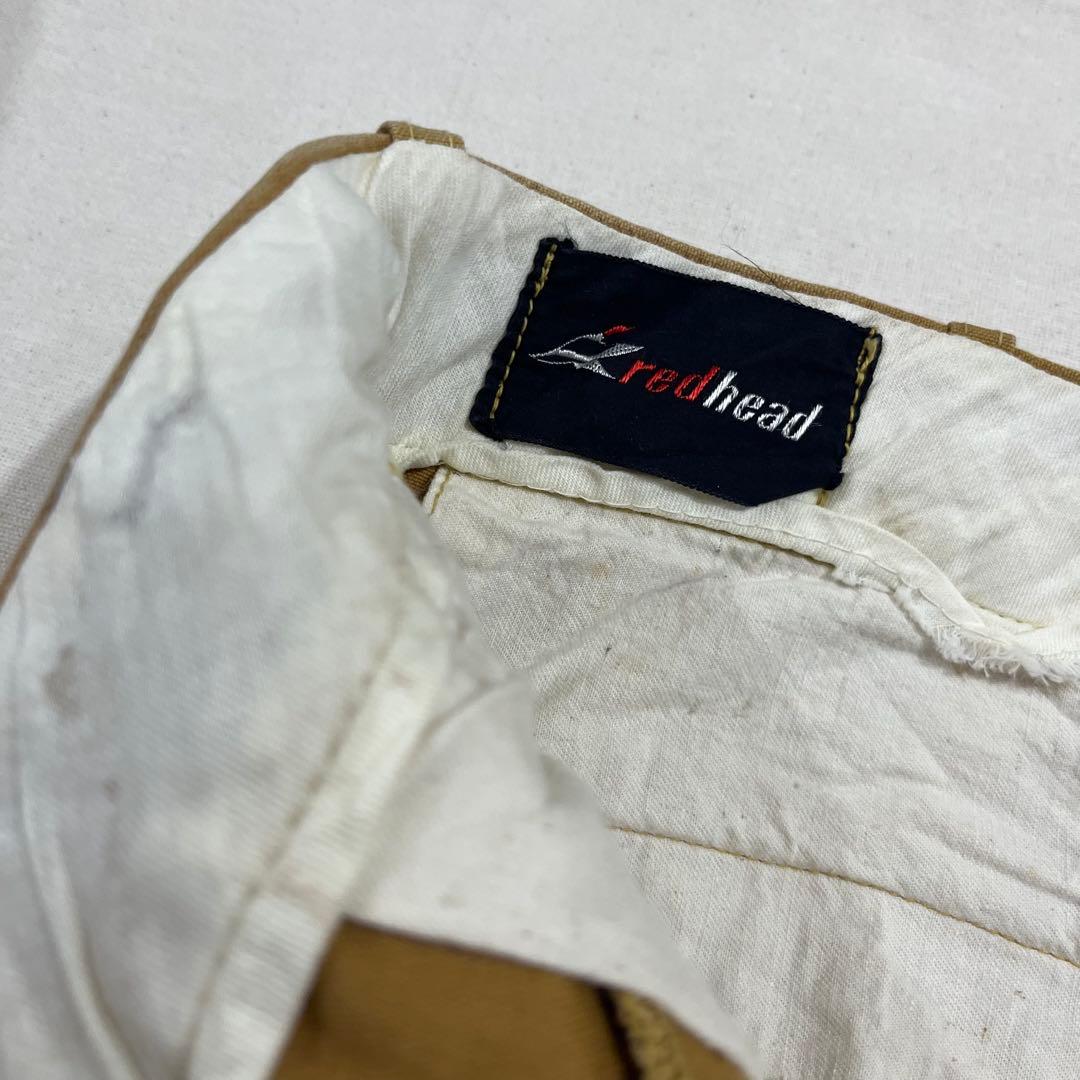 チェキダイ W36 雰囲気良 70s Red Head ダック パンツ