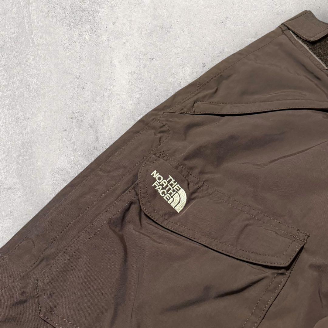 【ザ・ノースフェイス】スキー　スノーボード　パンツ　ハイベント　茶色　L 中綿k