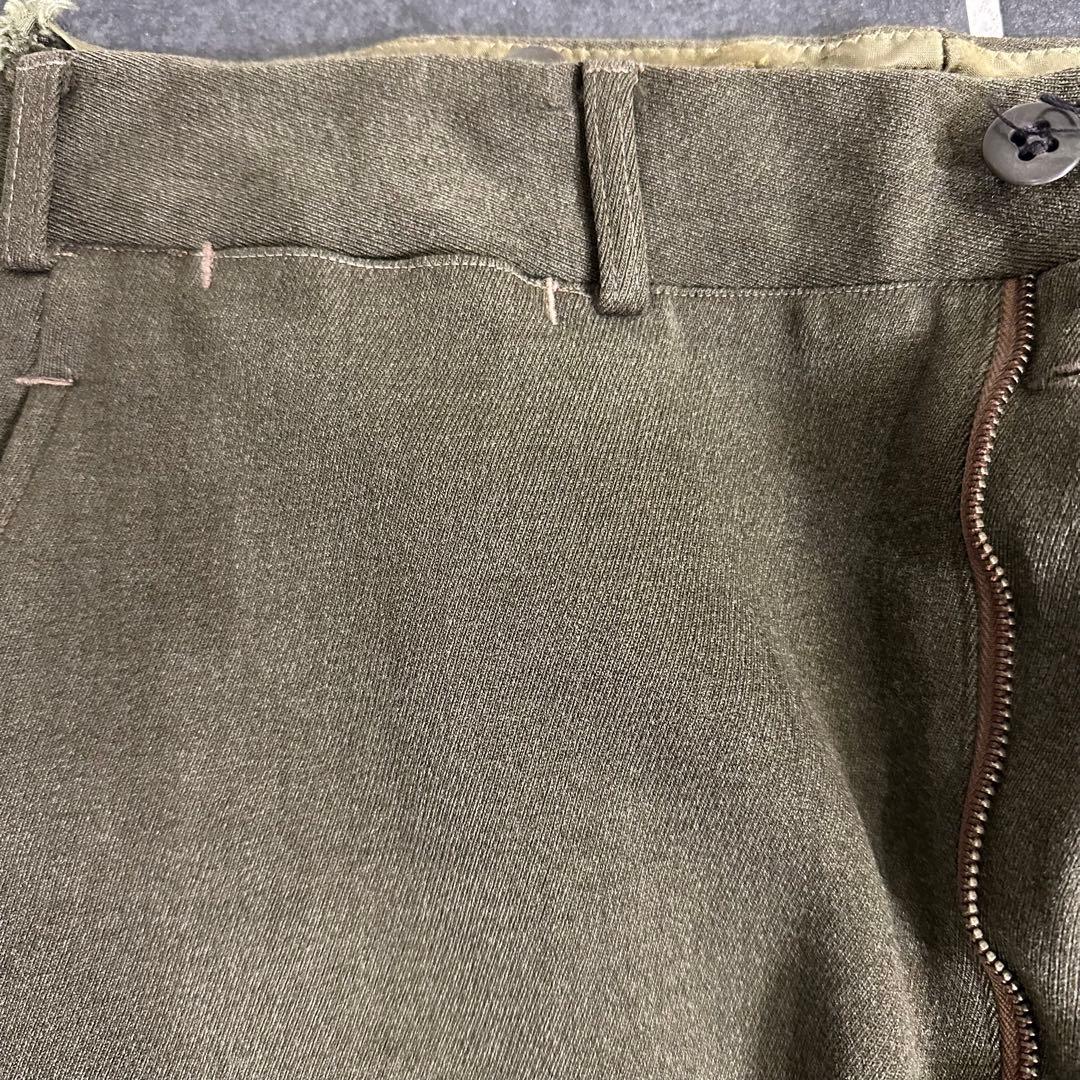40s USMC【ウールギャバンジン　wool trousers レア】