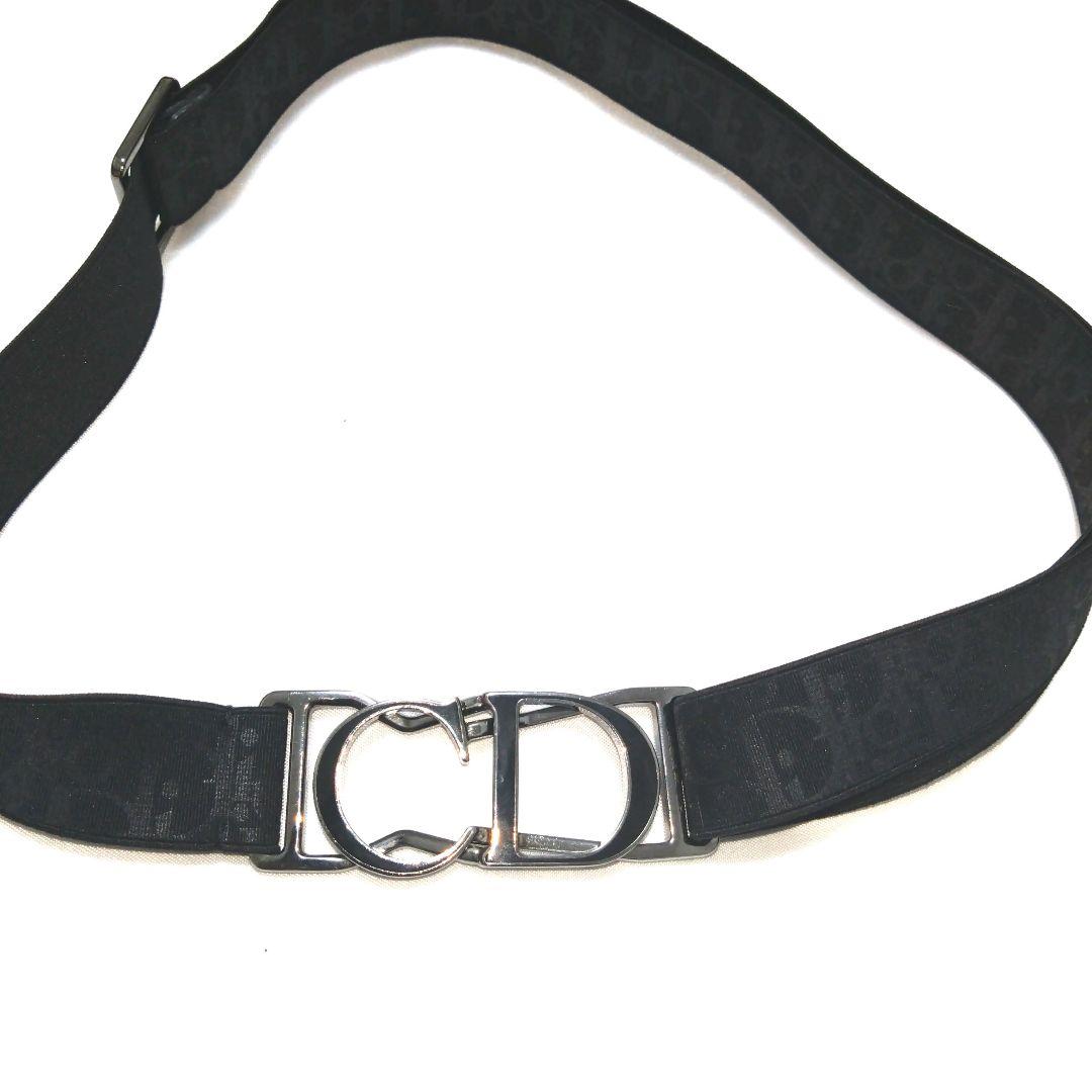 超希少　Christiandior　ナイロン　伸縮ベルト　ロゴ　オブリーク