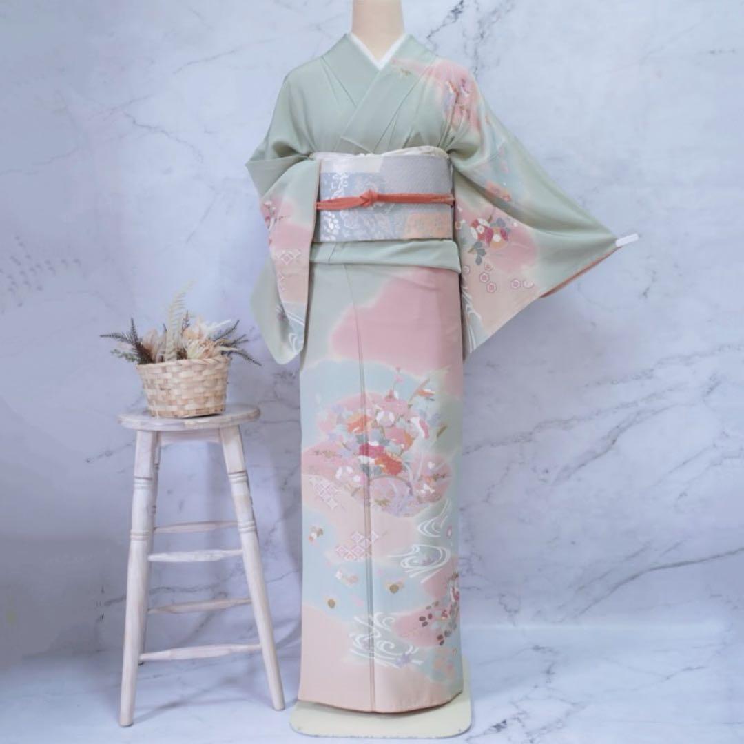 訪問着 フルセットa478七五三　入学式　お宮参り　結婚式