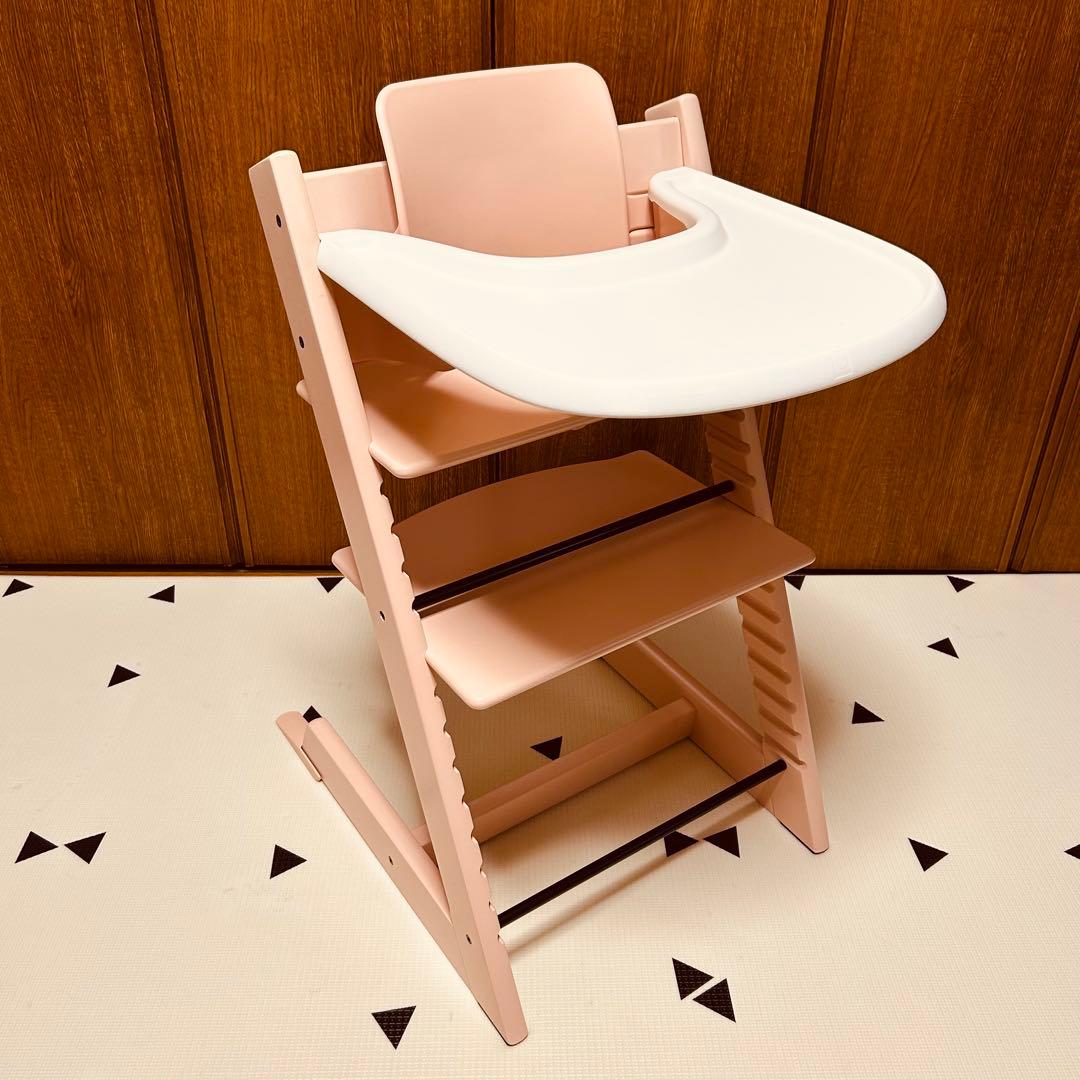 STOKKE TRIPP TRAPP セレーヌピンク テーブル・ベビーセット付き