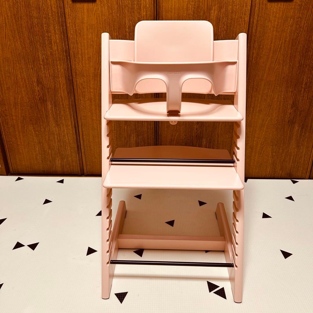 STOKKE TRIPP TRAPP セレーヌピンク テーブル・ベビーセット付き