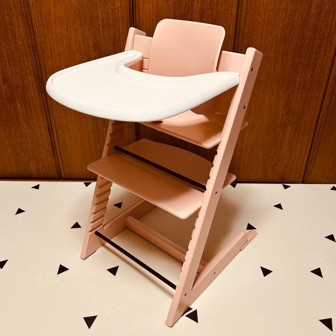 STOKKE TRIPP TRAPP セレーヌピンク テーブル・ベビーセット付き