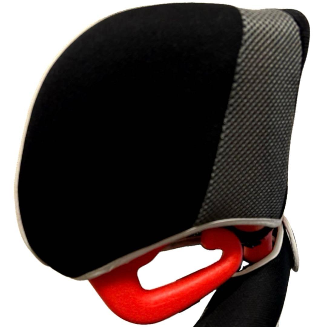 極美品　エールべべ ジュニアシート サラット3ステップ クワトロST 黒 赤