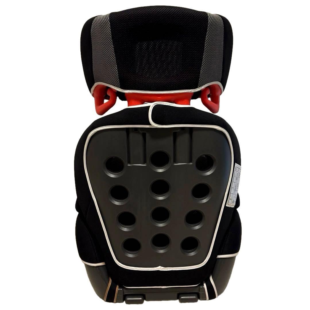 極美品　エールべべ ジュニアシート サラット3ステップ クワトロST 黒 赤
