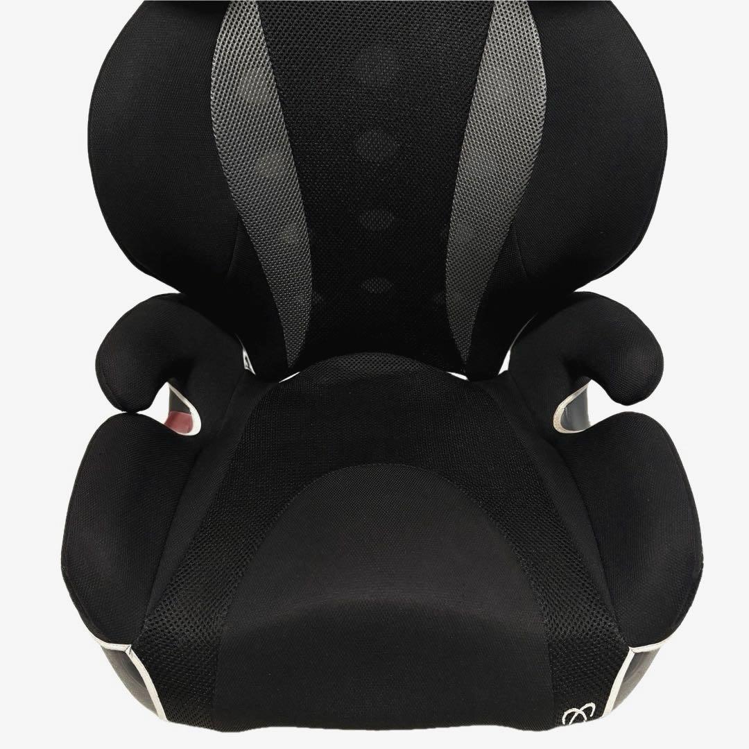 極美品　エールべべ ジュニアシート サラット3ステップ クワトロST 黒 赤
