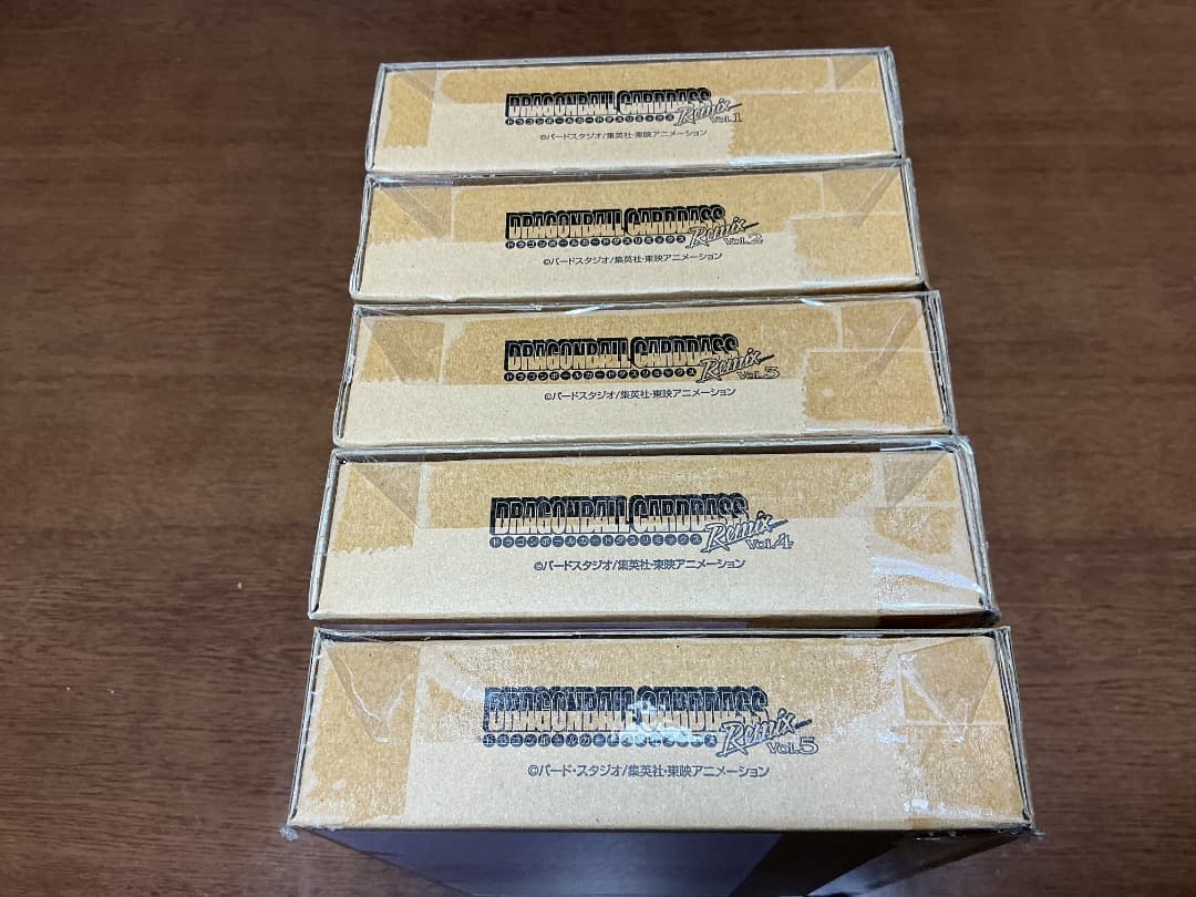 新品未開封　ドラゴンボールカードダスリミックス　vol.1〜vol.5