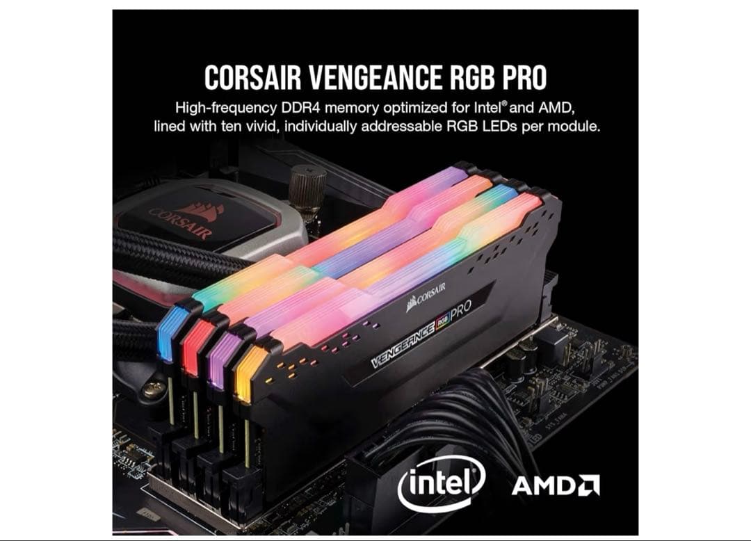 CORSAIR DDR4-3200MHz メモリ16GB [8GB×2枚]