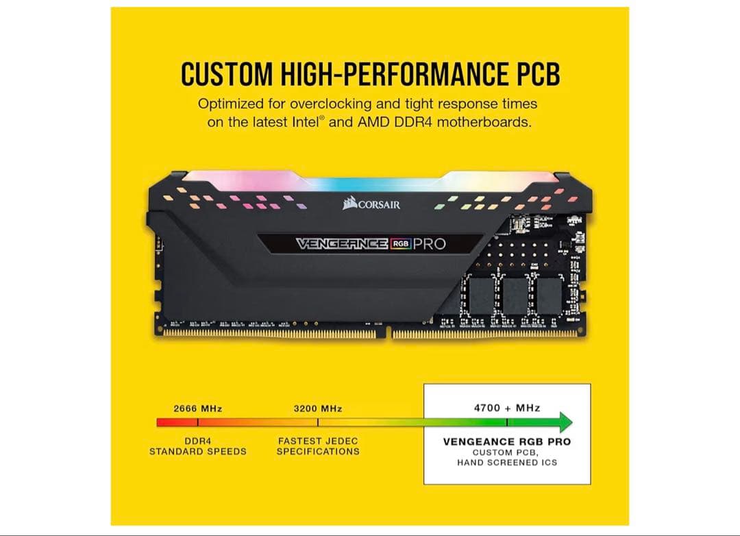 CORSAIR DDR4-3200MHz メモリ16GB [8GB×2枚]
