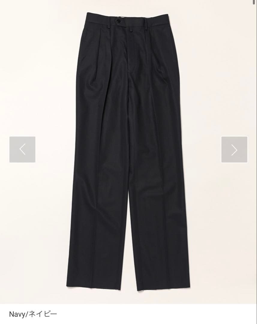 NEAT ニート　Cotton Twill Wide ネイビー　50