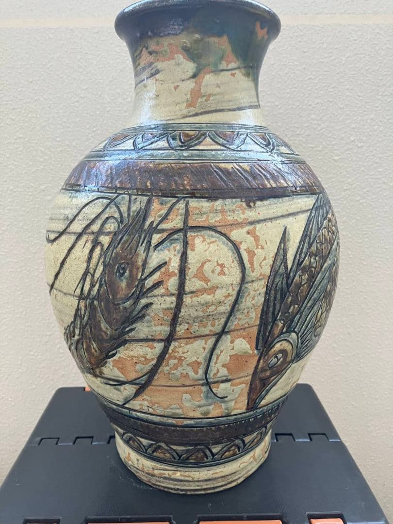 金城次郎　壺　37センチ