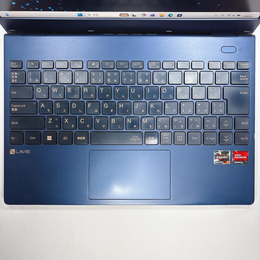 ★超軽量0.97kg・高速8コア★LAVIE N13 Ryzen7 16GB