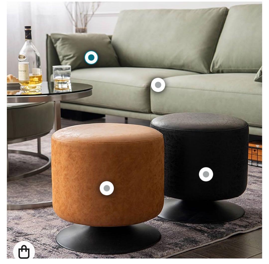 【A級美品】【残1点】高級 360度回転ラウンドスツール 入手困難 50%オフ