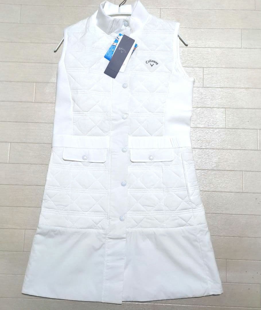 ドレミ　新品　キャロウェイ　中綿ワンピースМ　白　定価26400円