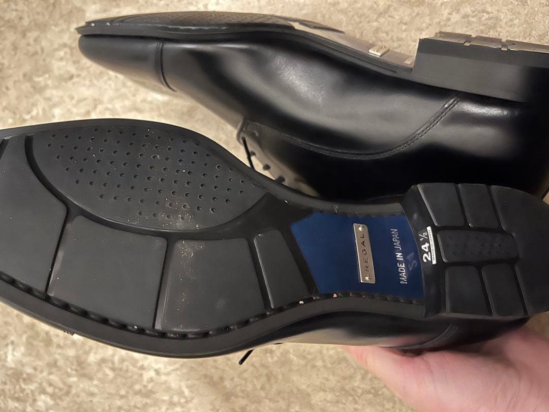 【新品未使用】REGAL リーガル ブラック ドレスシューズ　24.5cm