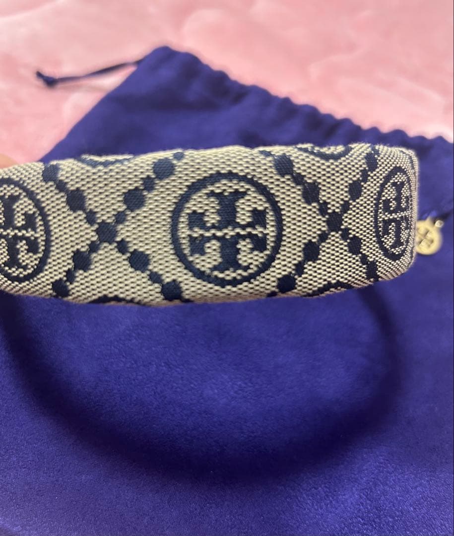 トリーバーチ ヘアバンド ネイビー系 N15003N