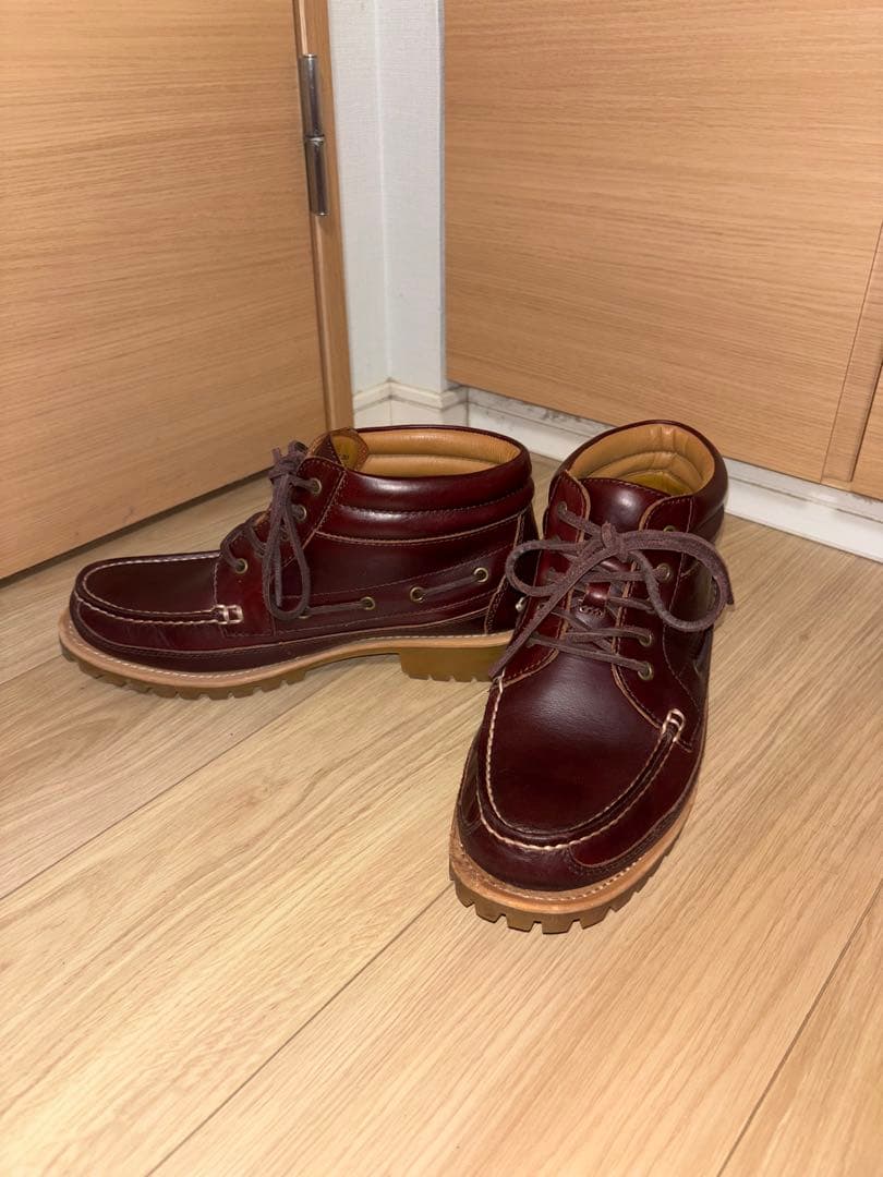 REGAL リーガル モカシンシューズ バーガンディ ミドルカット