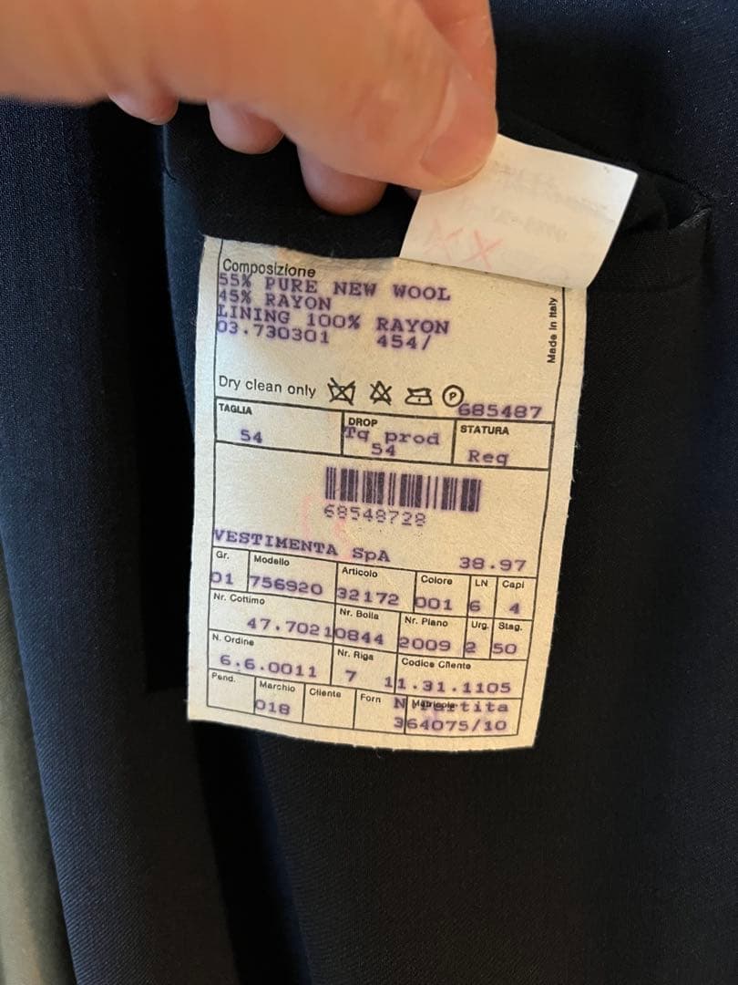 ジョルジオアルマーニ　黒タグ　スラックス　90s ワイド　ノータック