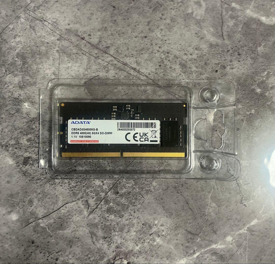 ADATA DDR5-4800 8GB SO-DIMM（1枚） メモリー PC5