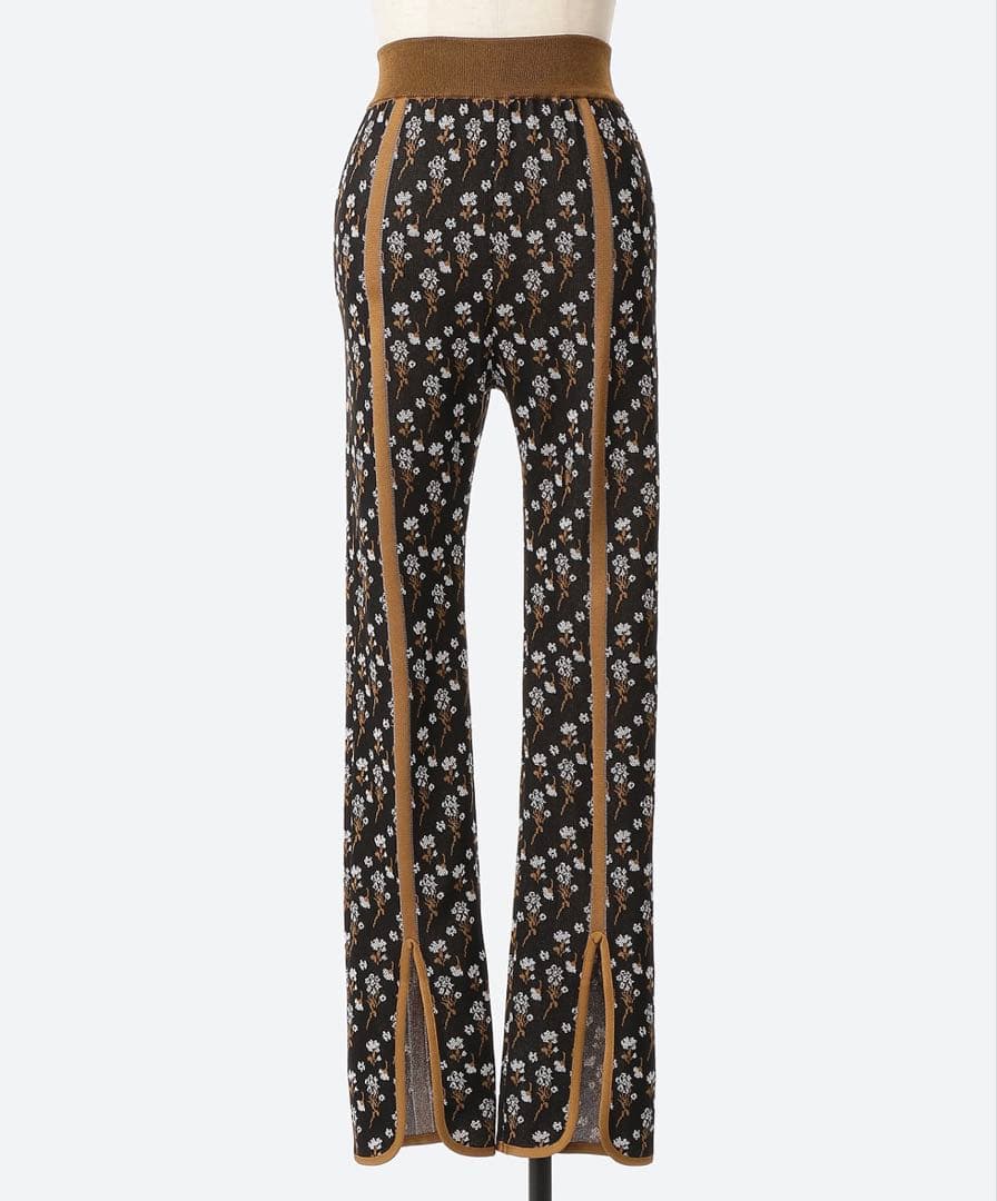 Mame Kurogouchi フラワーニットレギンス スリムパンツ