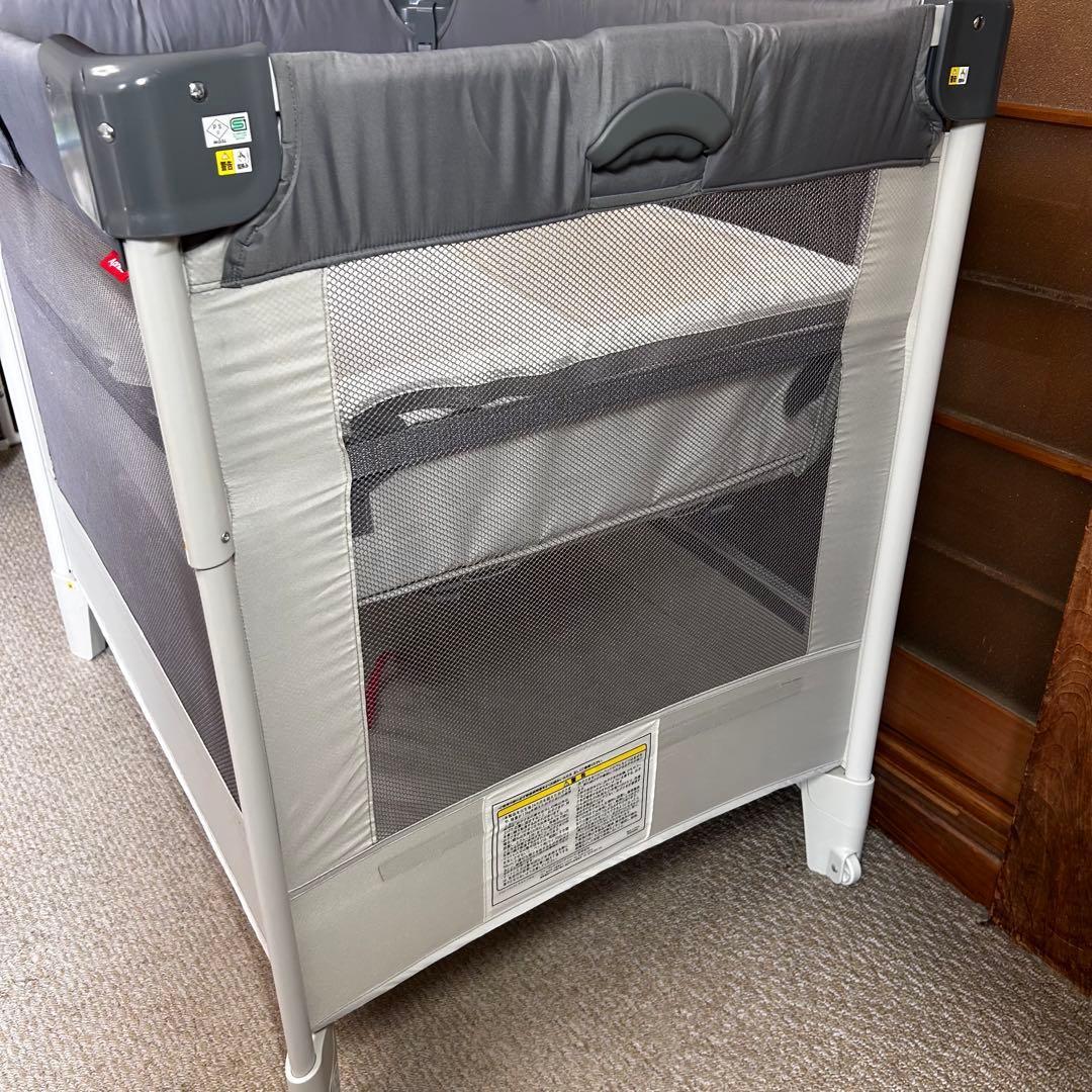 【24時間以内発送】アップリカ ベビーベッド ココネルエアー グレーベアー