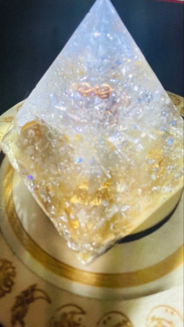 紫*音様 皇10匹白蛇寝室or玄関用超神オルゴナイト✨