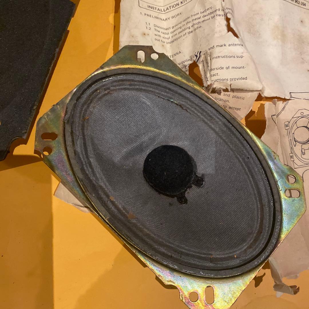 Porsche-Audi オーバル型スピーカー 取扱説明書付き