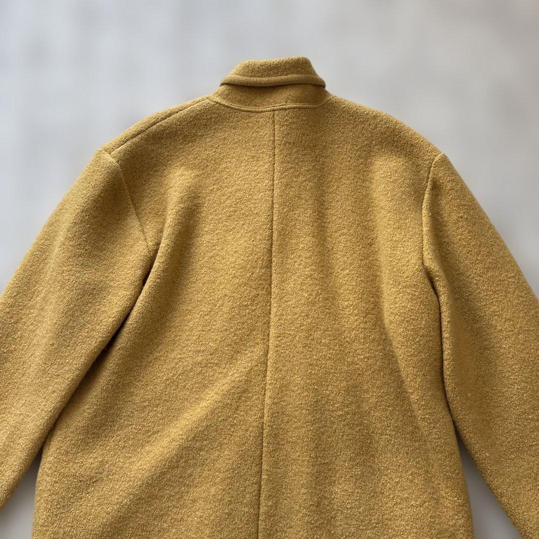 激レア【縮絨加工】パパス　ダッフルコートL　ロゴワッペン　ロゴトグル　パイピング