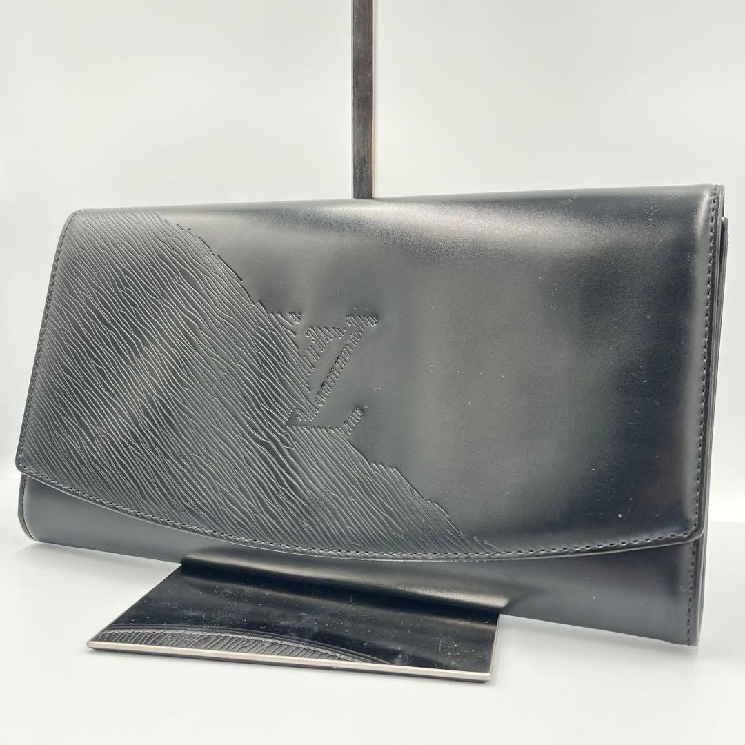 【廃盤品・希少】ルイヴィトン　エーゲ　オペラ　クラッチバッグ　ブラック　レザー