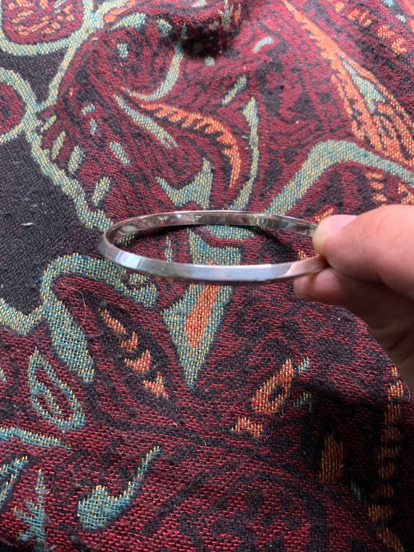 【美品】Tiffany & Co. ナイフエッジ　バングル　シルバー925