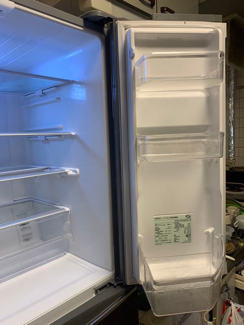 大容量6ドア 400L AQUA 冷凍冷蔵庫　7月中旬まで❣️