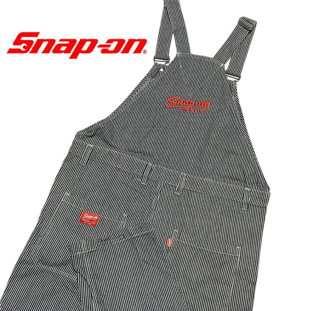 スナップオン Snap-on ヒッコリー オーバーオール サロッペ 刺繍 LL