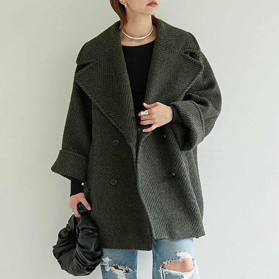 美品★大草直子さんコラボ ガリャルダガランテモヘヤシャギーハーフコート