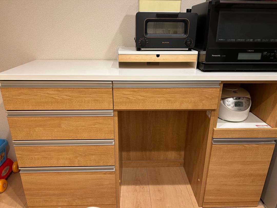 【あと1時間限定】ニトリ キッチンカウンター 引き出し付き