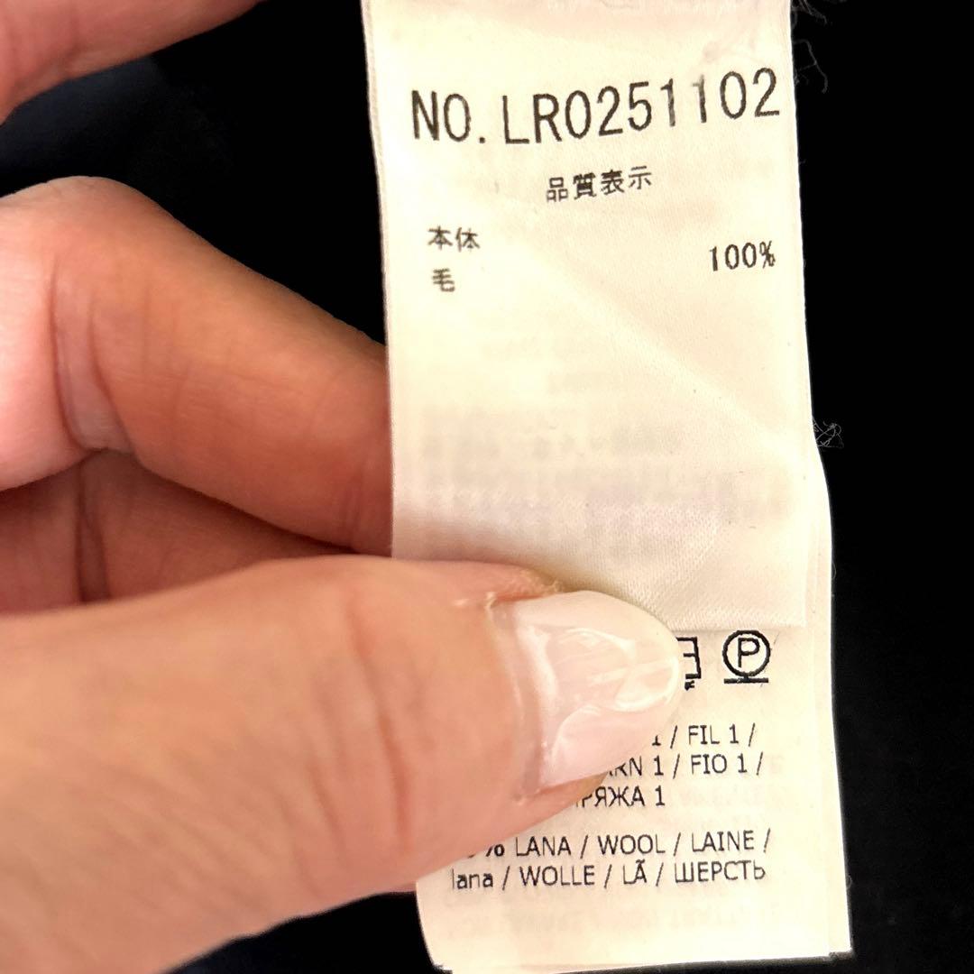 blugirl ブルマリン ブルーガール フリルニットワンピース　黒　40