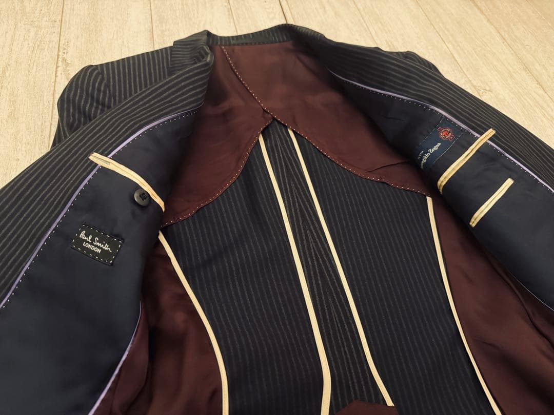 【イタリア製高級生地ゼニア】ポールスミス　スーツ　Sサイズ　オールシーズン用