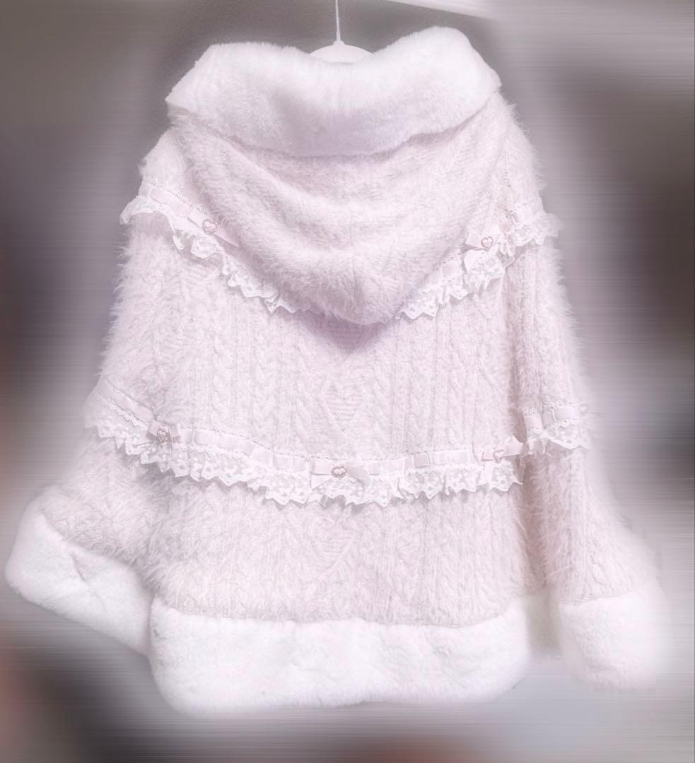 リズリサ♥ミルフィーユレースポンチョ♥ピンク