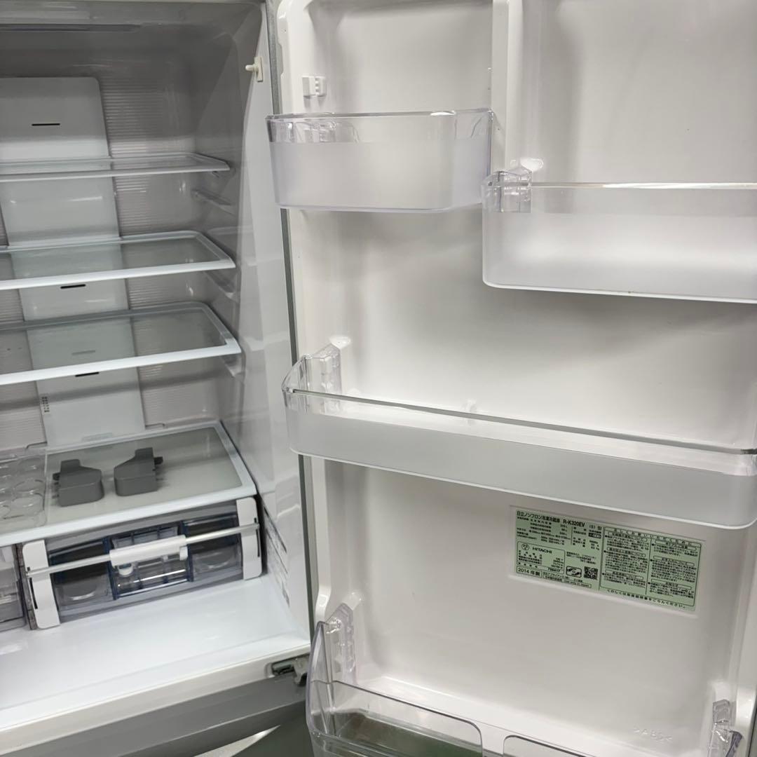 373 冷蔵庫　大型　右開き　人気　自動製氷機付　格安　保証込　300L強　美品