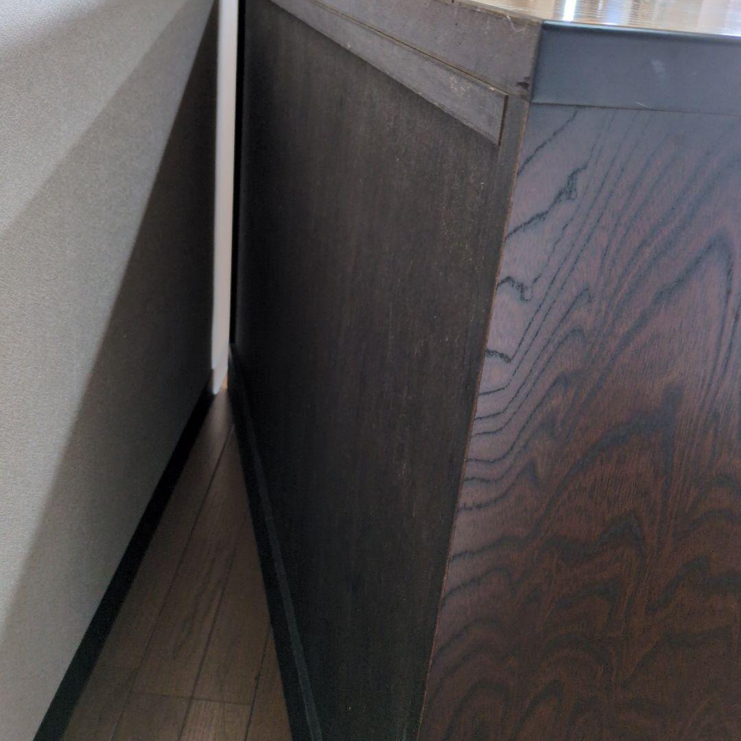 民芸家具 欅天然木化粧合板 整理箪笥 時代箪笥 4段チェスト 鉄金具 和家具