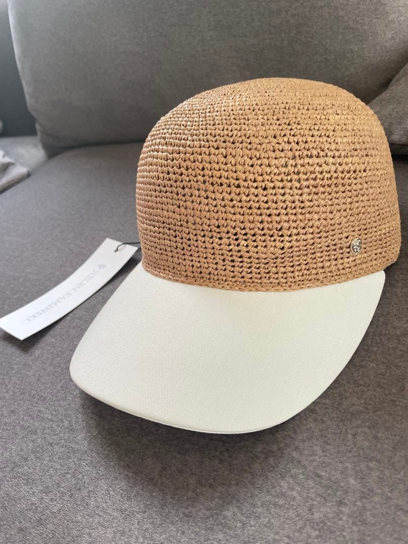 HELEN KAMINSKI 麦わら帽子 ベージュ/ホワイト