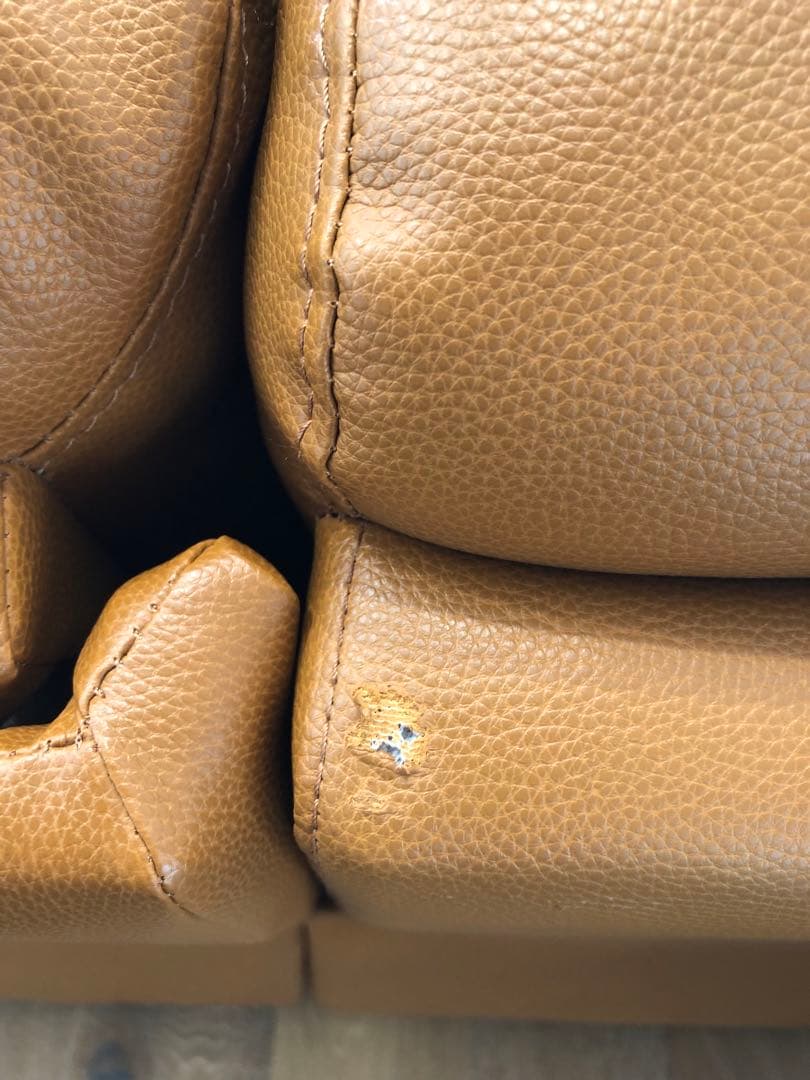 ニトリ3人掛けテーブル付き電動両側リクライニングソ ファNビリーバ