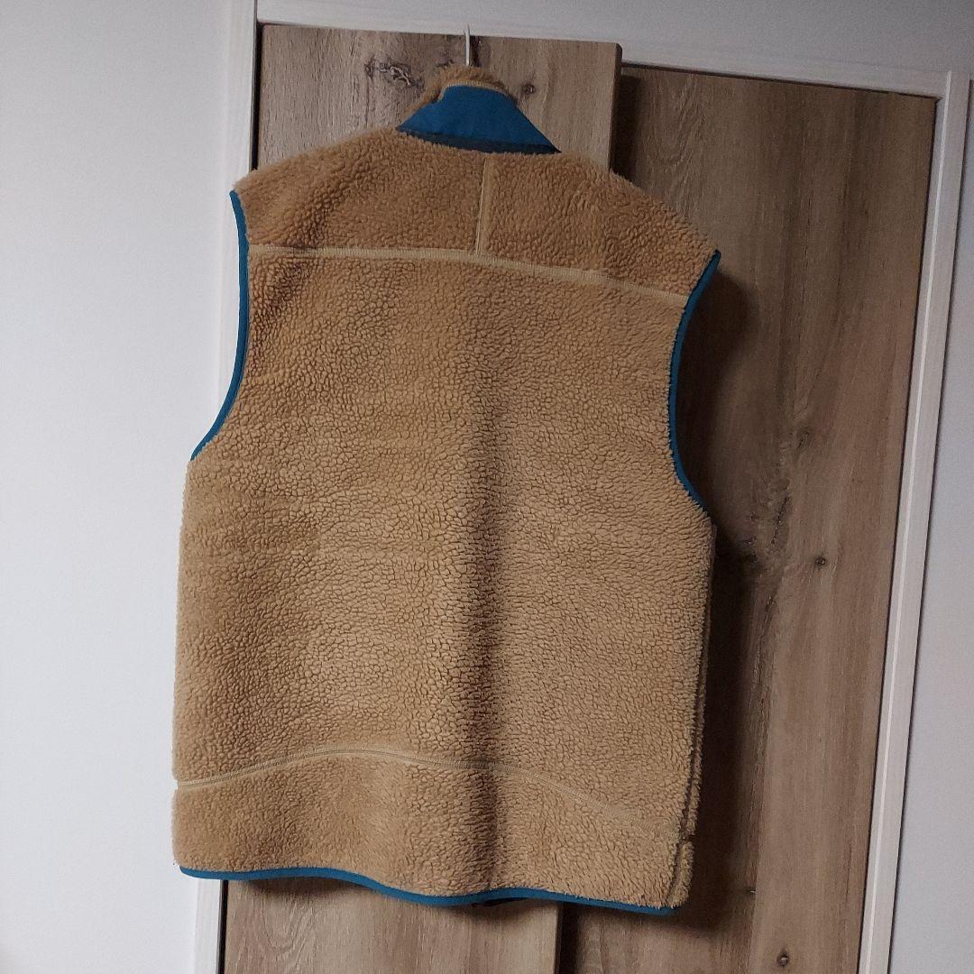 patagonia レトロX ベスト M ベージュ/青